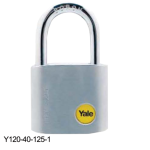 Y120/40/125/1 Yale Y Series Silver Padlock