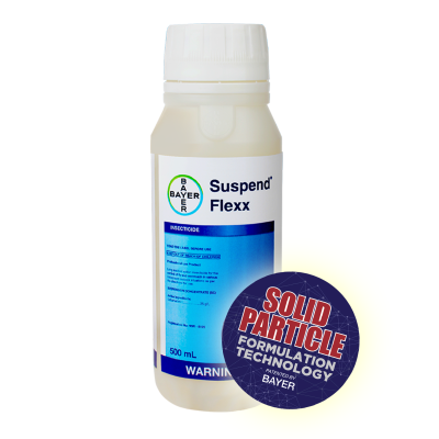 Suspend Flexx Bottle w solid particle